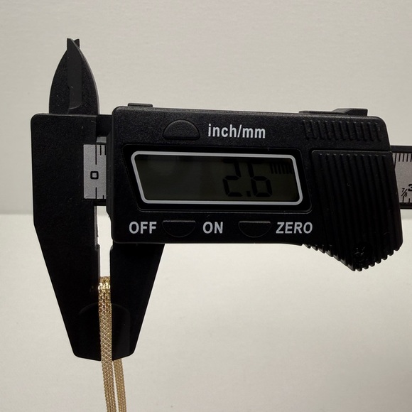 18K Geuine Yellow Gold Bismark Chain Necklace - Picture 11 of 17